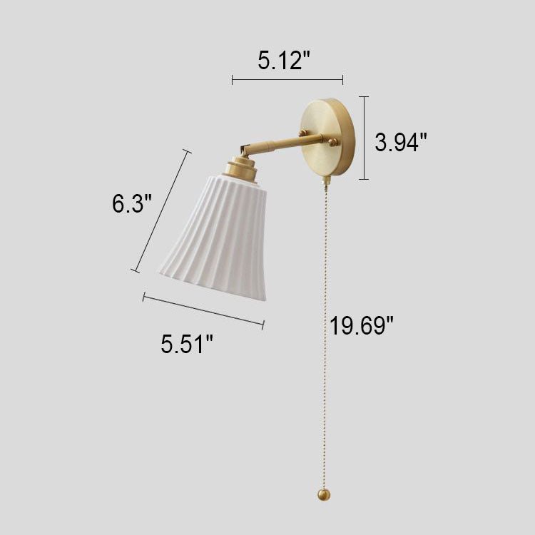 AcsádLume | Wandwandleuchte aus Messing und Keramik - LICHTZOONE
