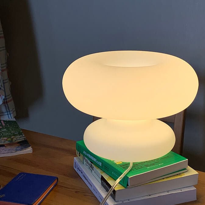 FarkasLuxe | Milchglas Pilz Tischlampe - LICHTZOONE