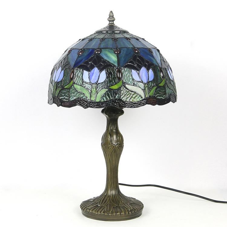 TiffanyElod | Europäische Buntglas - Tischlampe - LICHTZOONE