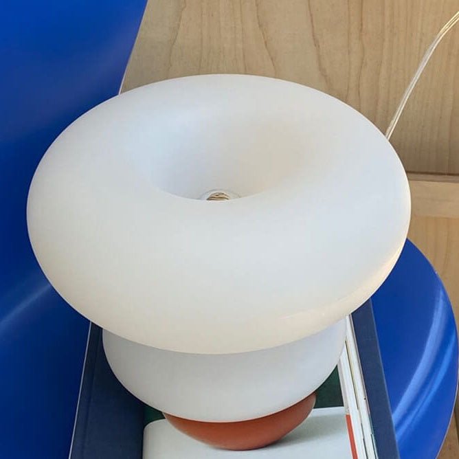 FarkasLuxe | Milchglas Pilz Tischlampe - LICHTZOONE