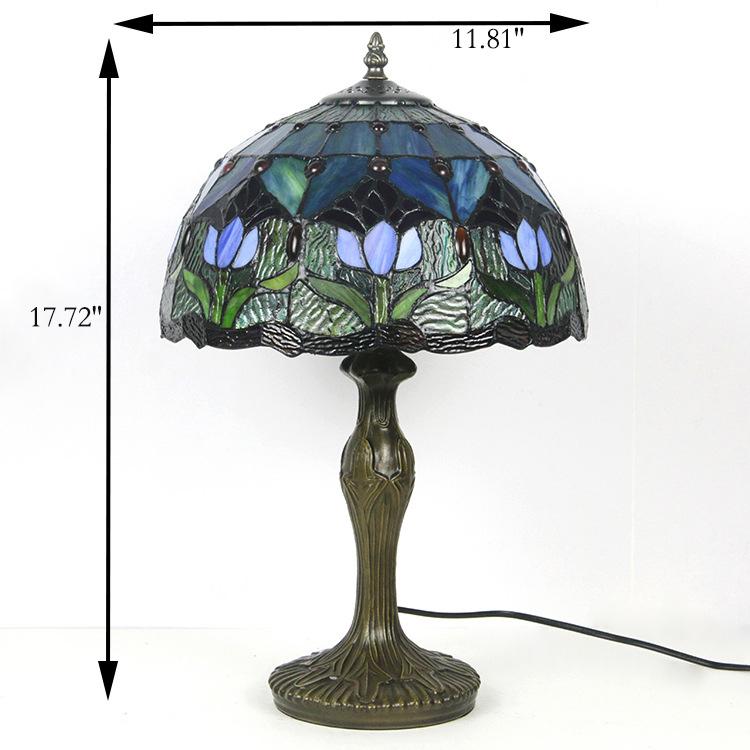 TiffanyElod | Europäische Buntglas - Tischlampe - LICHTZOONE