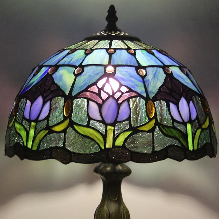 TiffanyElod | Europäische Buntglas - Tischlampe - LICHTZOONE