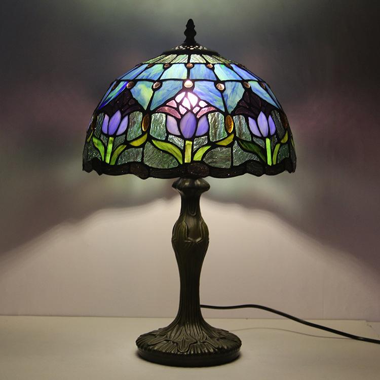 TiffanyElod | Europäische Buntglas - Tischlampe - LICHTZOONE