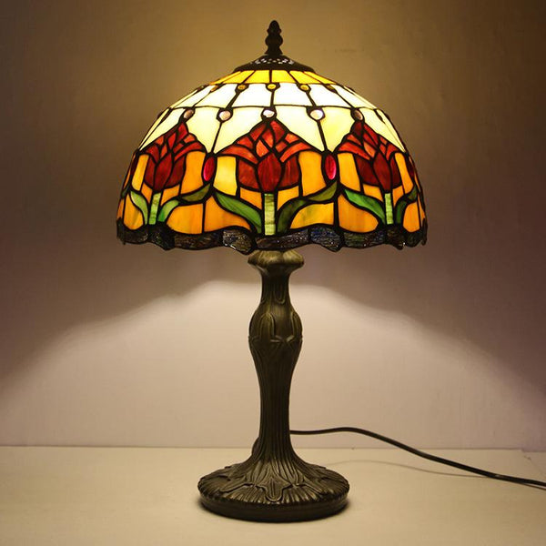 TiffanyElod | Europäische Buntglas - Tischlampe - LICHTZOONE