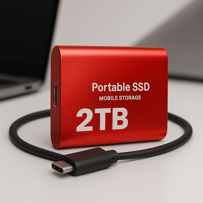 2TB Portable SSD External Hard Drive Fast Compact Storage - LICHTZOONE