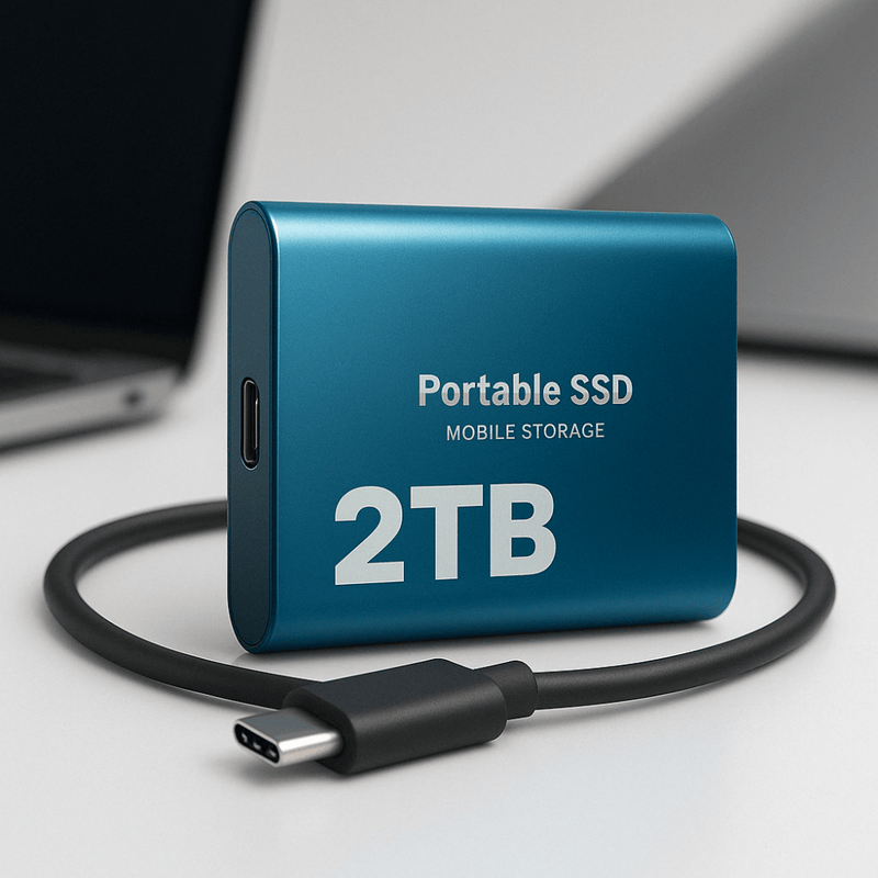 2TB Portable SSD External Hard Drive Fast Compact Storage - LICHTZOONE
