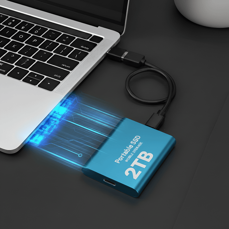 2TB Portable SSD External Hard Drive Fast Compact Storage - LICHTZOONE