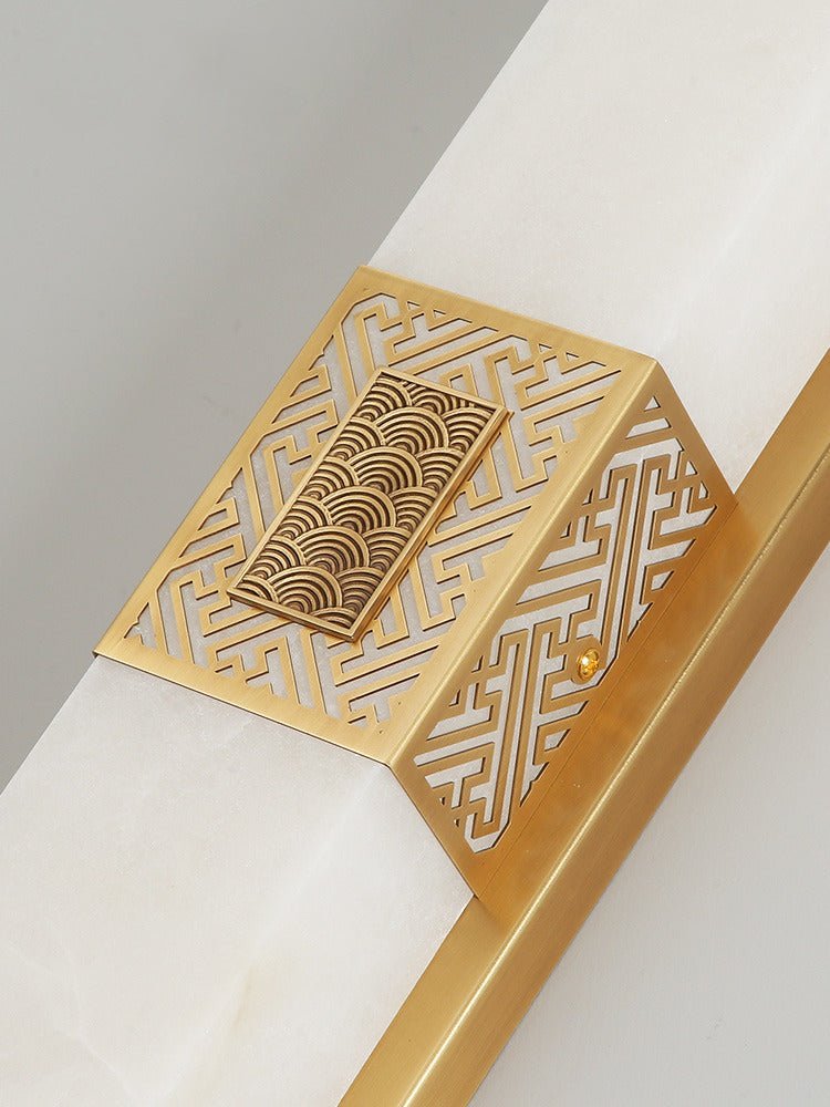 MarbreLuxe | Edle Wandlampe aus Marmor & Messing - LICHTZOONE