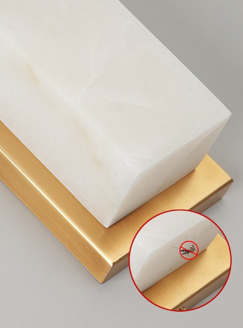 MarbreLuxe | Edle Wandlampe aus Marmor & Messing - LICHTZOONE