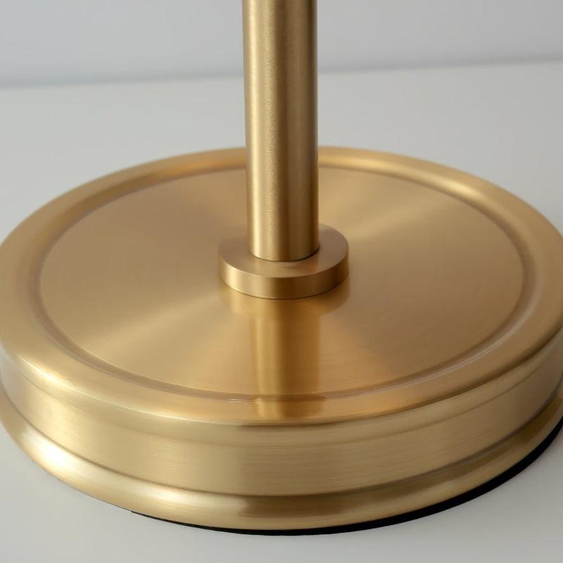 ImperiumLux | Goldene Tischlampe mit Stofflampenschirm - LICHTZOONE