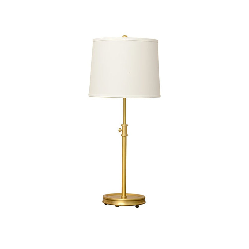 ImperiumLux | Goldene Tischlampe mit Stofflampenschirm - LICHTZOONE