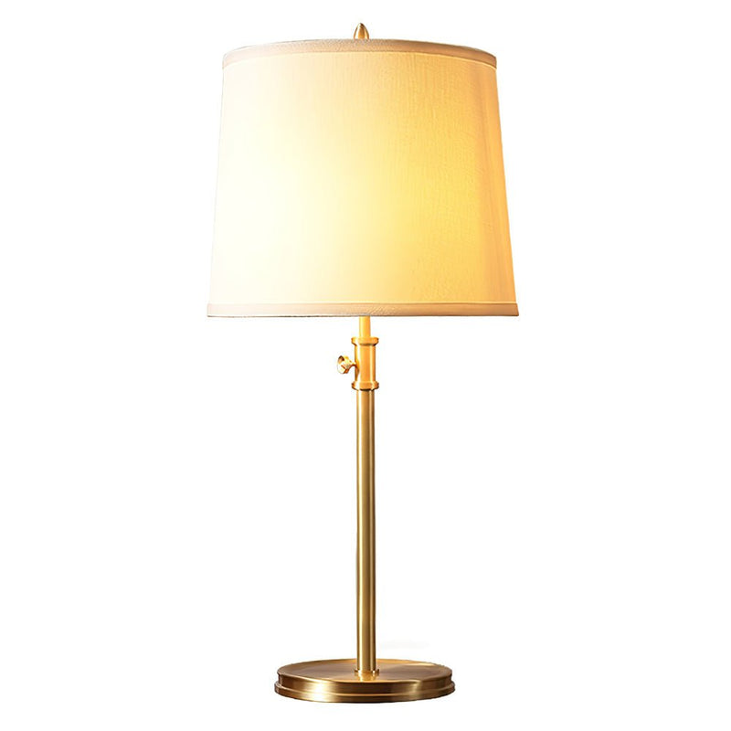 ImperiumLux | Goldene Tischlampe mit Stofflampenschirm - LICHTZOONE