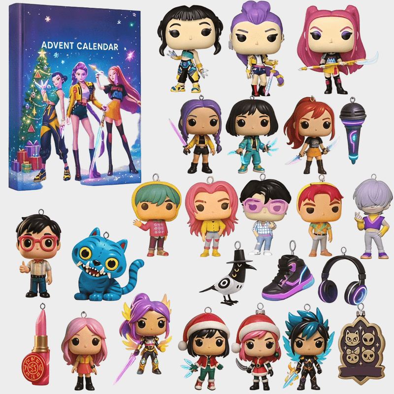 K - Pop Anime Advent Calendar 24 - Day Countdown Surprise Mini Figures - LICHTZOONE