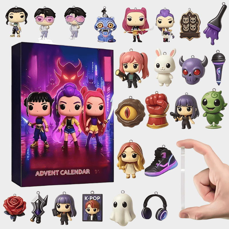 K - Pop Anime Advent Calendar 24 - Day Countdown Surprise Mini Figures - LICHTZOONE