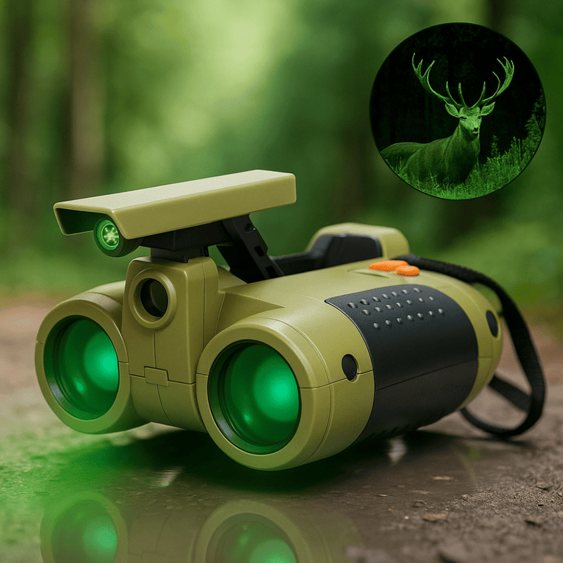 Kids Night Vision Binoculars Lightweight Adventure Toy Exploration - LICHTZOONE