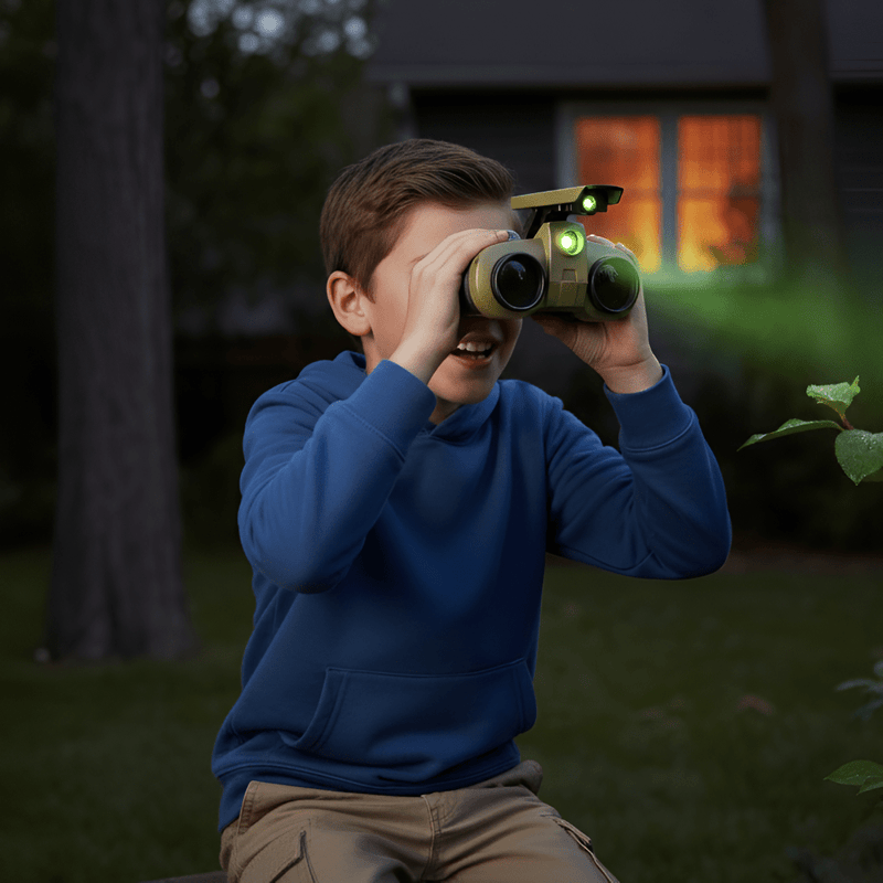 Kids Night Vision Binoculars Lightweight Adventure Toy Exploration - LICHTZOONE
