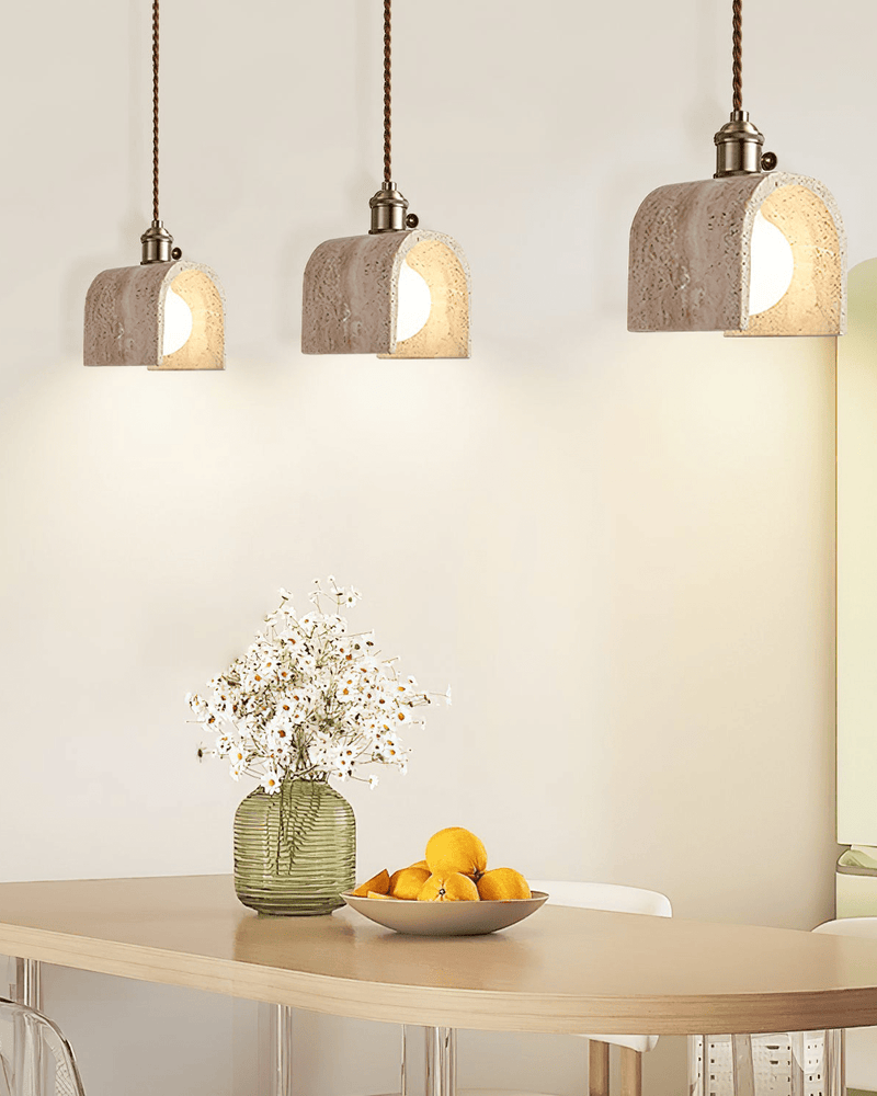 AntoniaVault | Travertin Pendelleuchte - LICHTZOONE