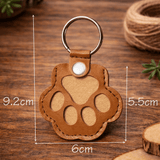 Pet Memorial Keychain Keepsake Paw Print Charm - LICHTZOONE