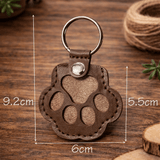Pet Memorial Keychain Keepsake Paw Print Charm - LICHTZOONE