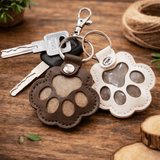 Pet Memorial Keychain Keepsake Paw Print Charm - LICHTZOONE