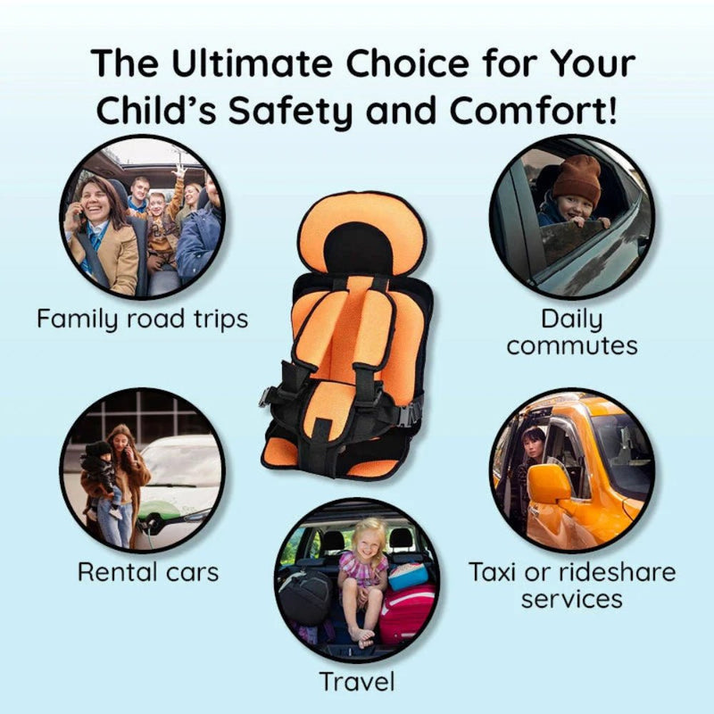 Portable Booster Toddler Car Seat Compact Safety Harness - LICHTZOONE