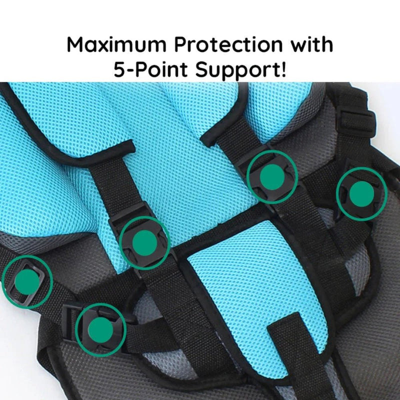 Portable Booster Toddler Car Seat Compact Safety Harness - LICHTZOONE