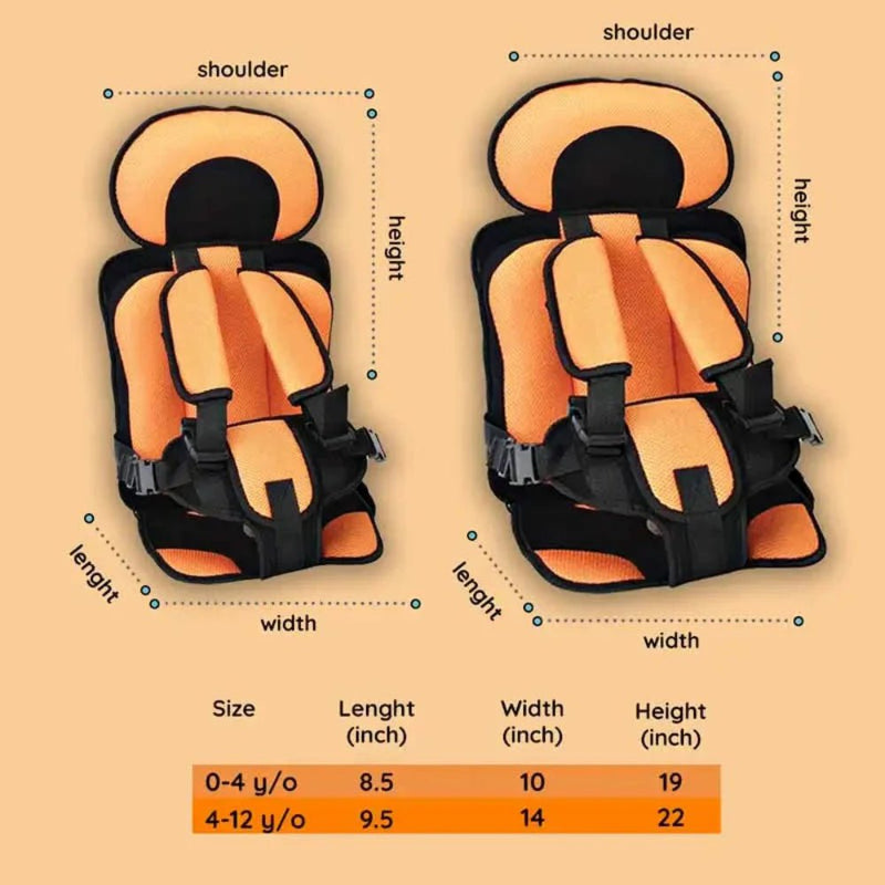 Portable Booster Toddler Car Seat Compact Safety Harness - LICHTZOONE