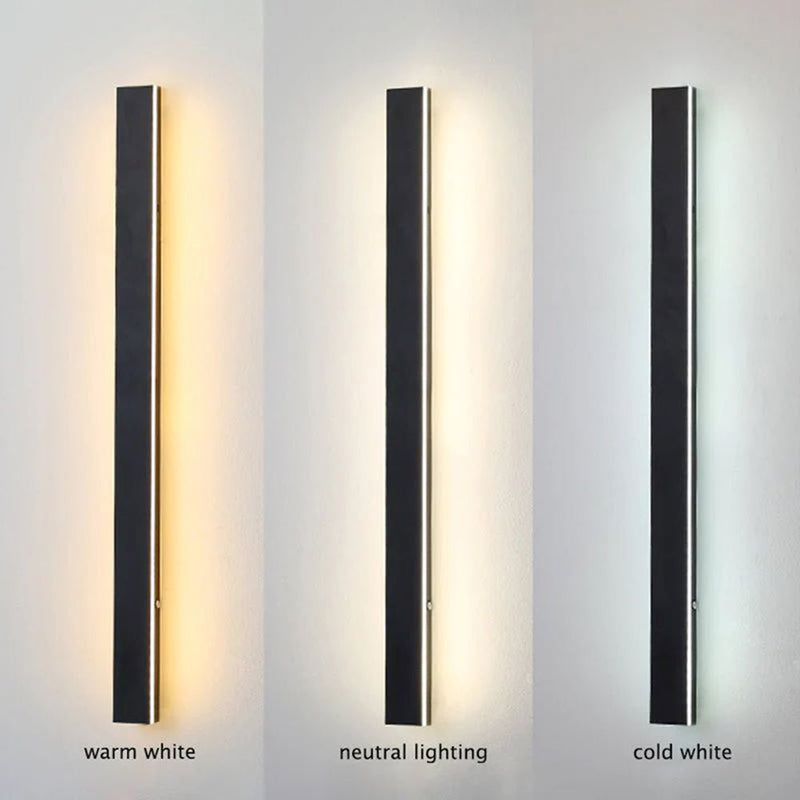 Ripplo | Außenwandleuchte Edelstahl – Wetterfest IP65, Minimalistisch - LICHTZOONE