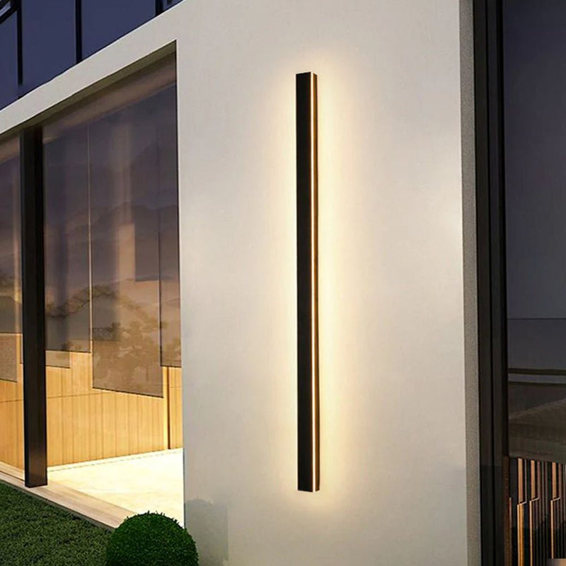 Ripplo | Außenwandleuchte Edelstahl – Wetterfest IP65, Minimalistisch - LICHTZOONE