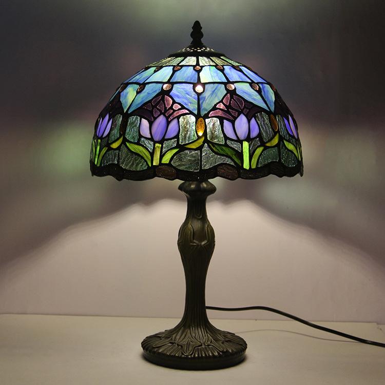TiffanyElod | Europäische Buntglas - Tischlampe - LICHTZOONE