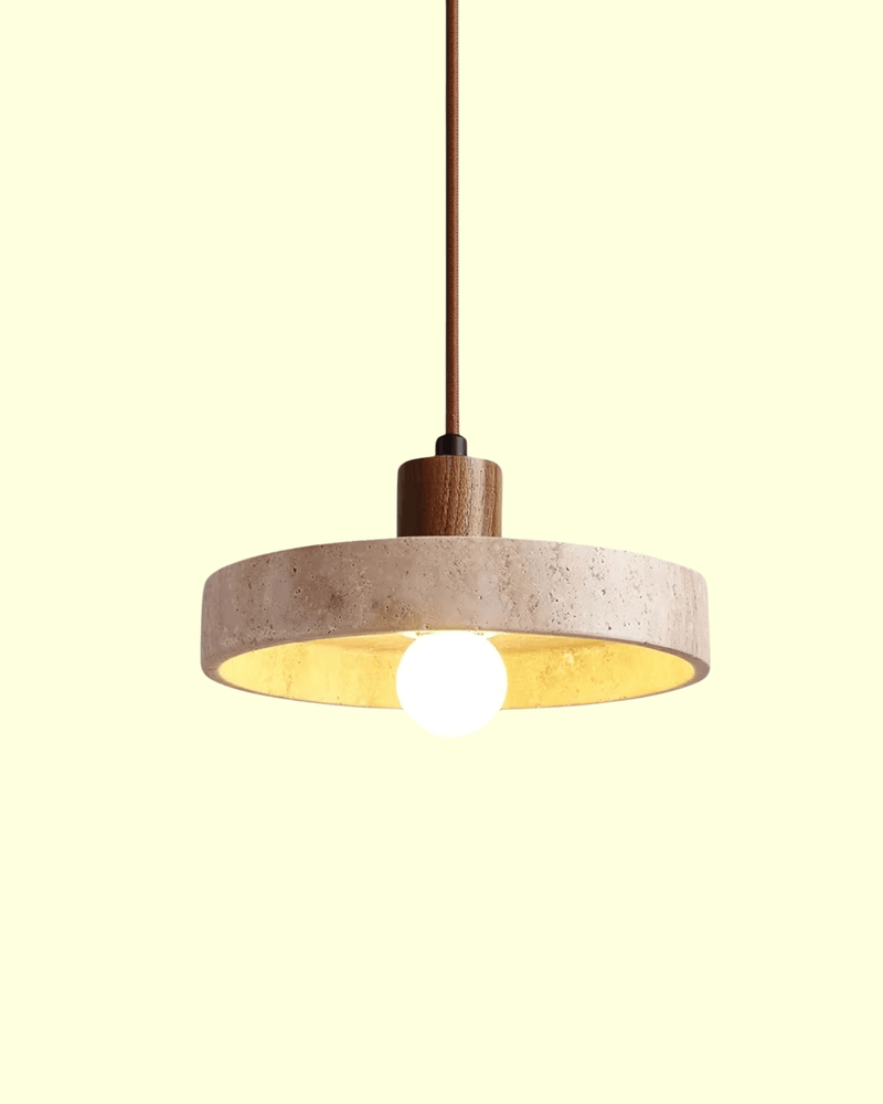 CorneliaTerra | Elegante Travertin Pendelleuchte - LICHTZOONE