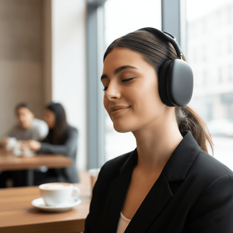 Wireless Noise Cancelling Over Ear Headphones Bluetooth Audio - LICHTZOONE