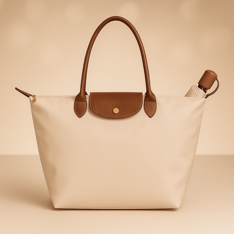 Women's Waterproof Leather Tote Bag Stylish Everyday Durable Design - LICHTZOONE