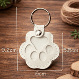 Pet Memorial Keychain Keepsake Paw Print Charm - LICHTZOONE