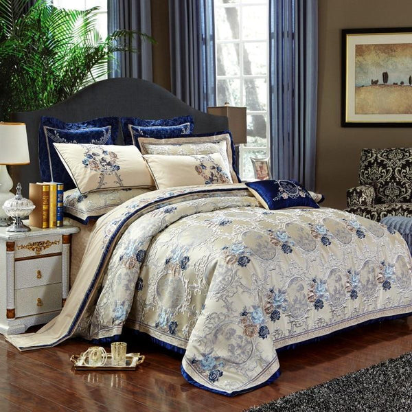 Corneliana | Oriental Jacquard Luxus Bettwäsche Set – 600 TC Eleganz & Komfort - LICHTZOONE