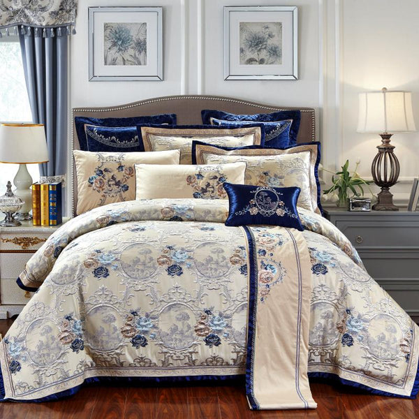 Corneliana | Oriental Jacquard Luxus Bettwäsche Set – 600 TC Eleganz & Komfort - LICHTZOONE