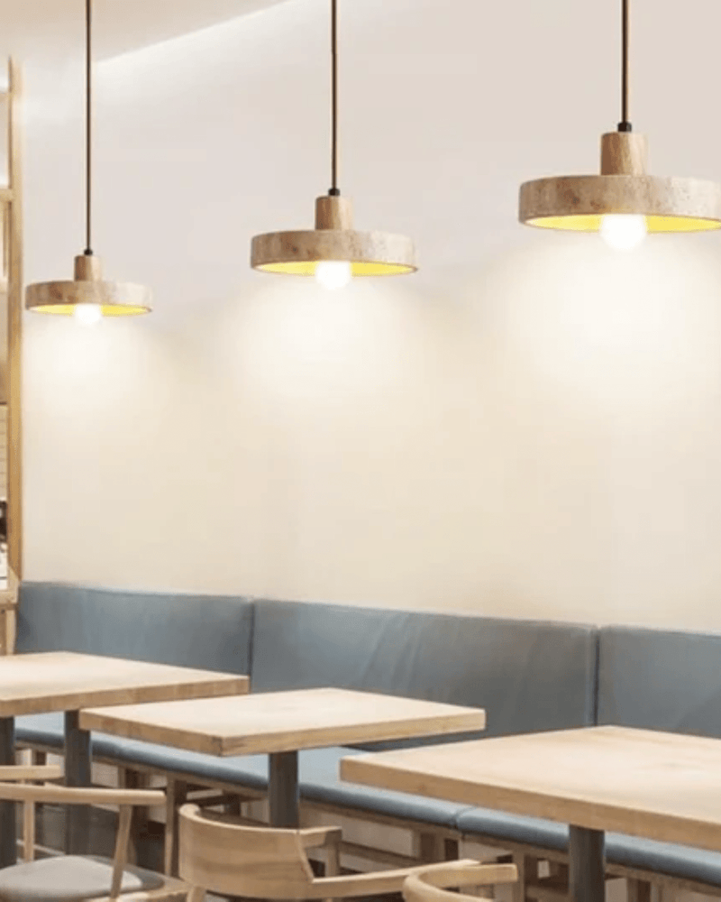 CorneliaTerra | Elegante Travertin Pendelleuchte - LICHTZOONE