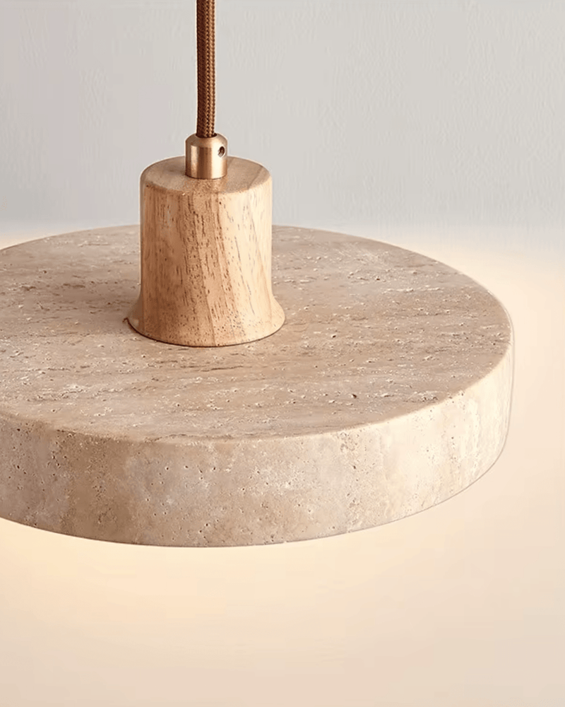 CorneliaTerra | Elegante Travertin Pendelleuchte - LICHTZOONE