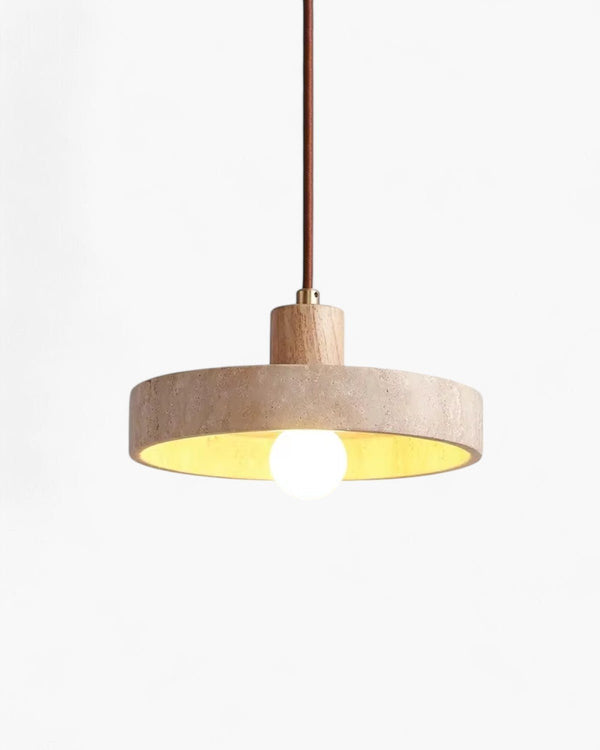 CorneliaTerra | Elegante Travertin Pendelleuchte - LICHTZOONE